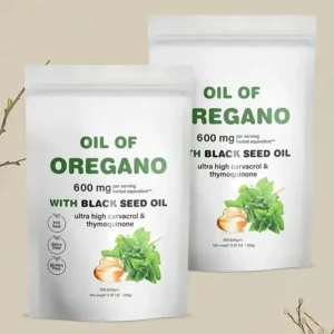 Oregano Oil Capsules with Black Seed Oil - Antioxidants - Highly Effective