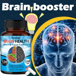 Brain Booster with vitamin B6 and B12 supplement to strengthen memor