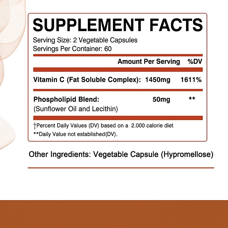 Liposomal Vitamin C - Promotes Collagen Production, Antioxidant