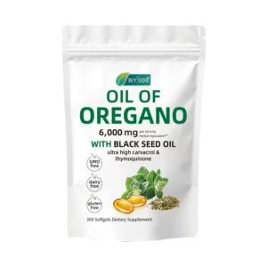Oil of Oregano: Softgels 6000 mg per serving with Black Seed Oil