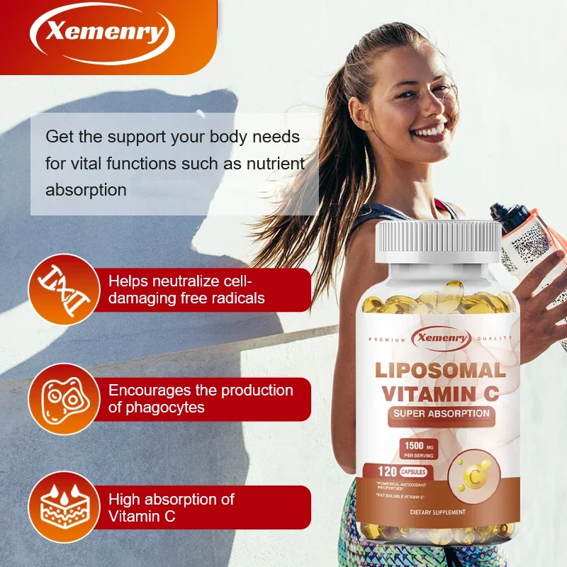 Liposomal Vitamin C - Promotes Collagen Production, Antioxidant